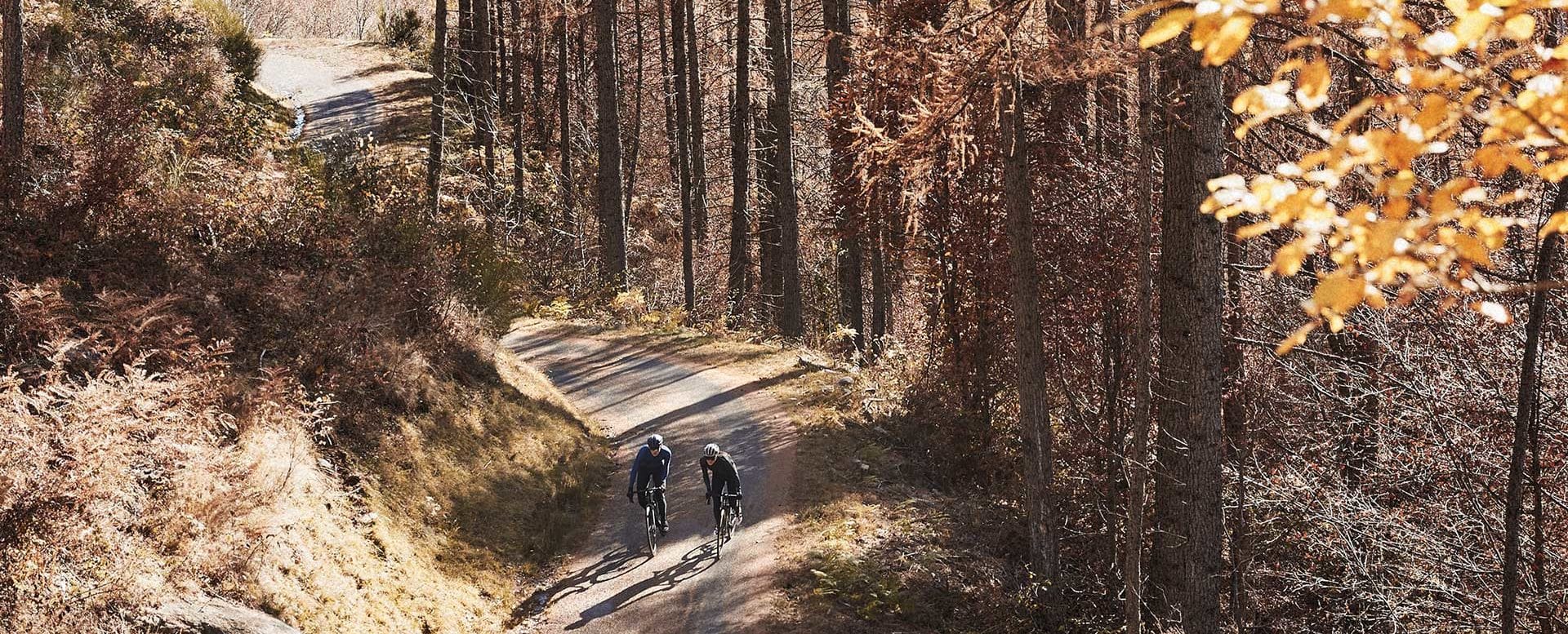 A season’s end in Val Bodengo. Cycling through the warm colours of late autumn.